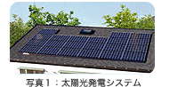 写真１：太陽光発電システム