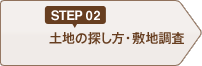 STEP02 土地の探し方/敷地調査