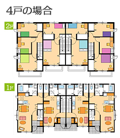 4戸の場合