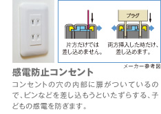 感電防止コンセント