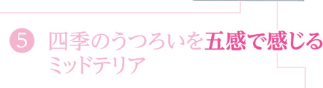 5 四季のうつろいを五感で感じるミッドテリア