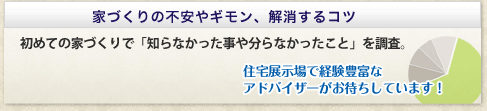 家作りの不安やギモン、解消するコツ