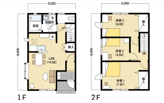 賃貸アパート経営用 賃貸住宅 Eh Maison M の間取り アイフルホーム