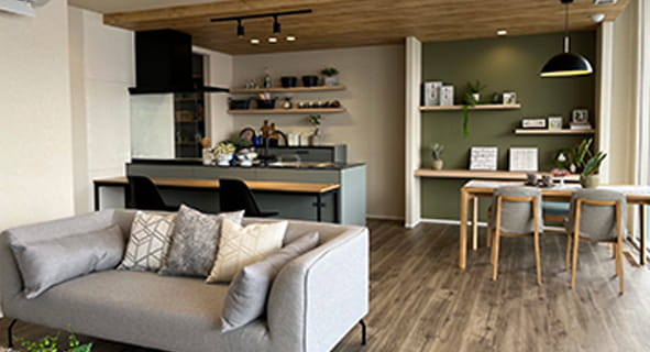 カフェのようなくつろぎのショールーム