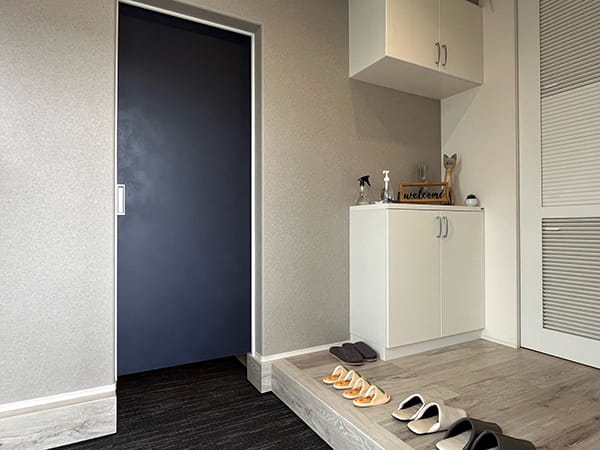 回遊動線で家事がらくになる家の玄関