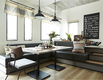 北海道基準の高気密高断熱の家のリビング