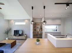 27坪でも欲張りの平屋モデルハウスのLDK