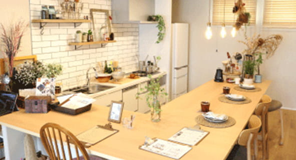 リアルサイズ28坪の平屋モデルハウスのキッチン