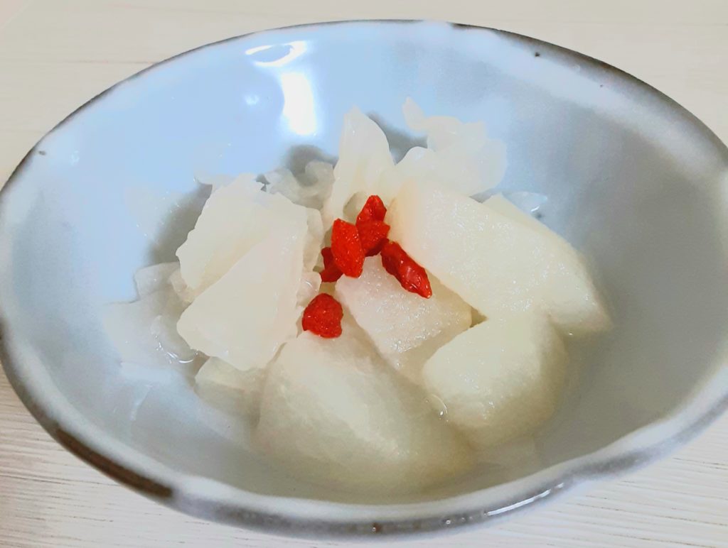薬膳的食生活スイーツ　梨と白きくらげのコンポートのレシピ