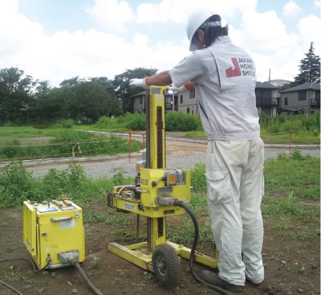 地盤調査の様子